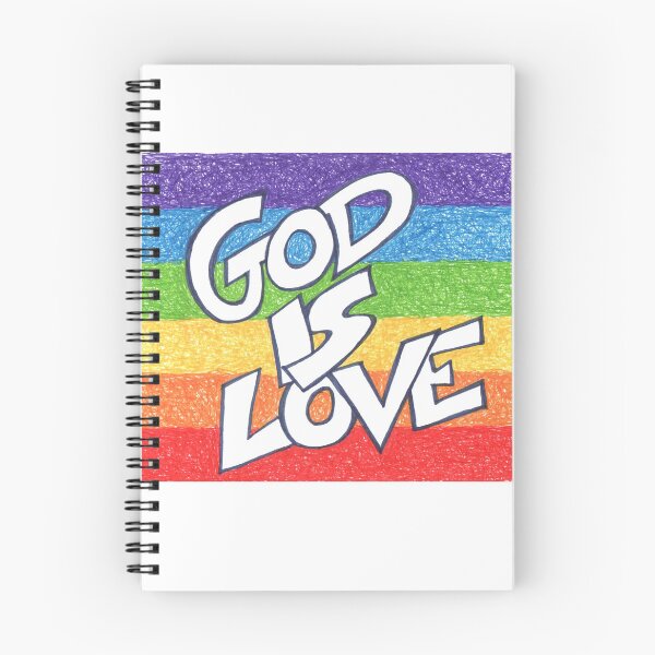 Item preview, God is Love Rainbow designed and sold by BackgroundPixel.