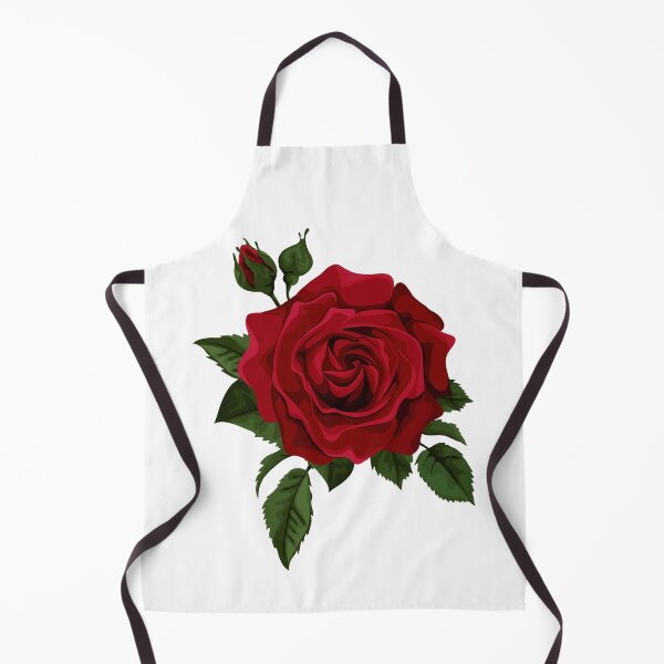 Item preview, Rose Flower Red Euclidean, Red Rose with Bud, red rose illustration designed and sold by Halalolo.