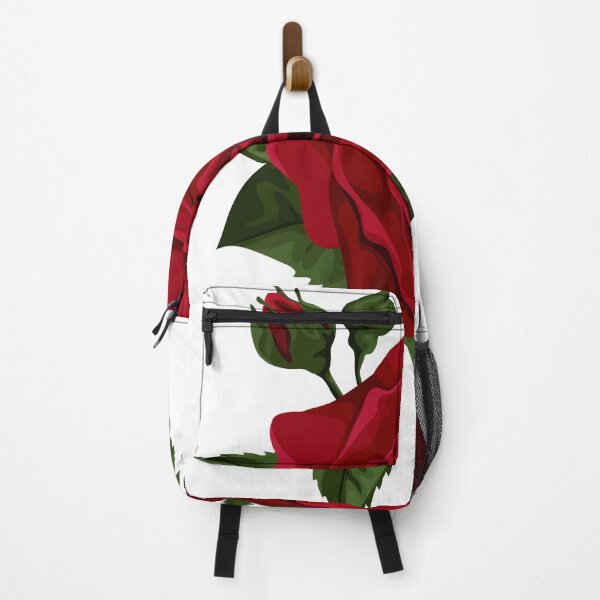 Item preview, Rose Flower Red Euclidean, Red Rose with Bud, red rose illustration designed and sold by Halalolo.