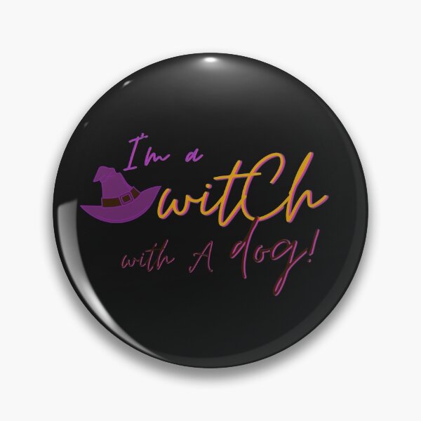 Item preview, witch with a dog Halloween shirt designed and sold by fitpress.