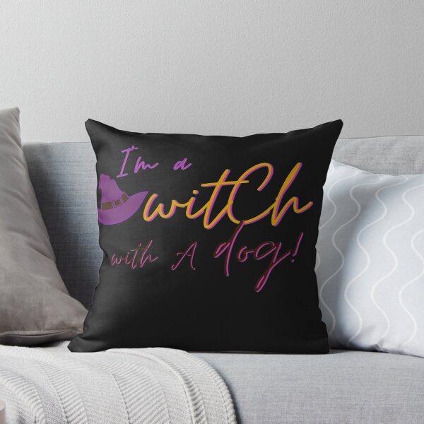Item preview, witch with a dog Halloween shirt designed and sold by fitpress.