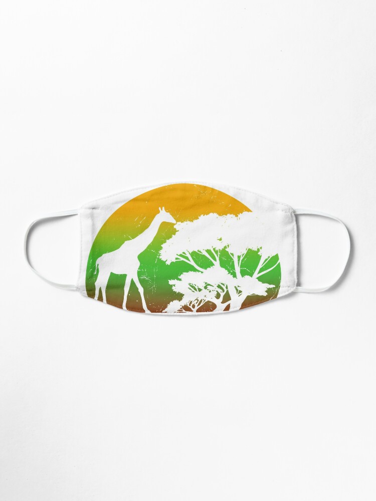 Mascarilla Diseno De Guia Turistica De Safari Diseno De Animales Estampado De Africa De Lisbob Redbubble