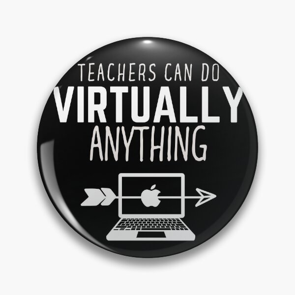 Item preview,  teachers can do virtually anything black and white designed and sold by chris-ellis-art.