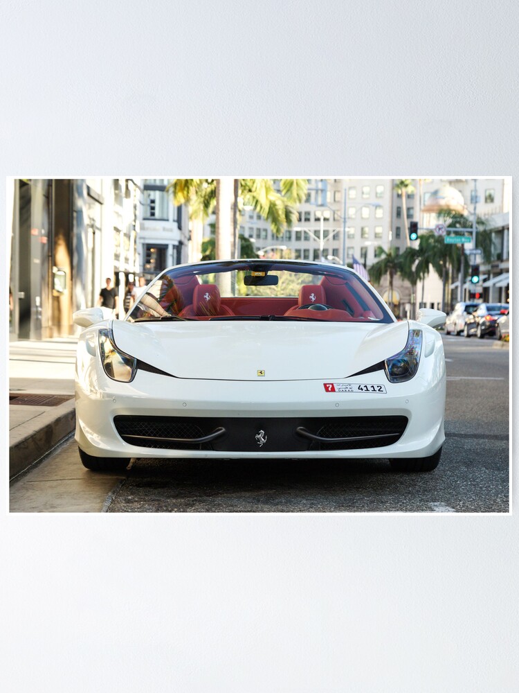 Ferrari 458 Spider Poster Von Celsydney Redbubble