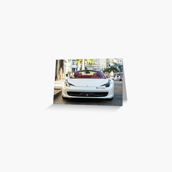 Ferrari 458 Spider Greeting Card