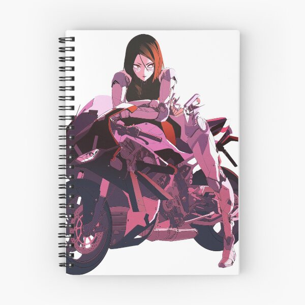 Item preview, anime girl on a motorcycle designed and sold by DeadnzStore.