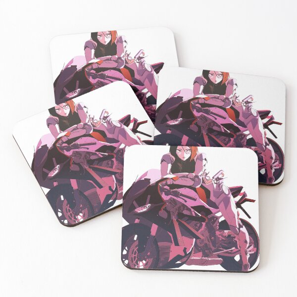 Item preview, anime girl on a motorcycle designed and sold by DeadnzStore.