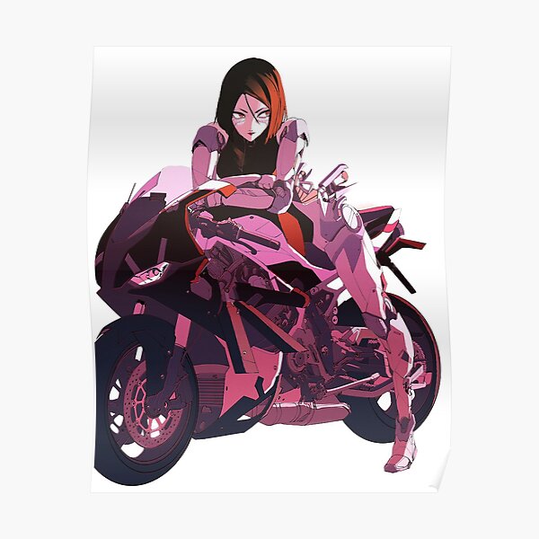 anime girl on a motorcycle anime girl on a motorcycle