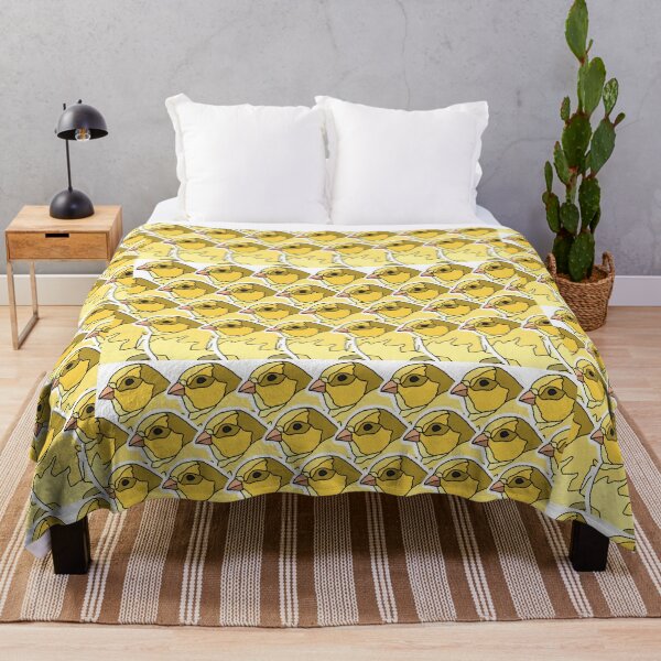 Item preview, Yellow Canary Pattern designed and sold by AdoraBirdArt.