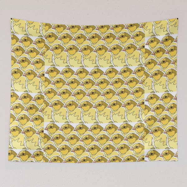 Item preview, Yellow Canary Pattern designed and sold by AdoraBirdArt.