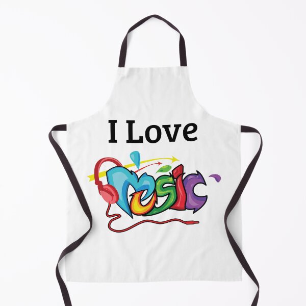 Item preview, I Love Music, Colorful Music Quote With Headphones designed and sold by 4AllTimes.
