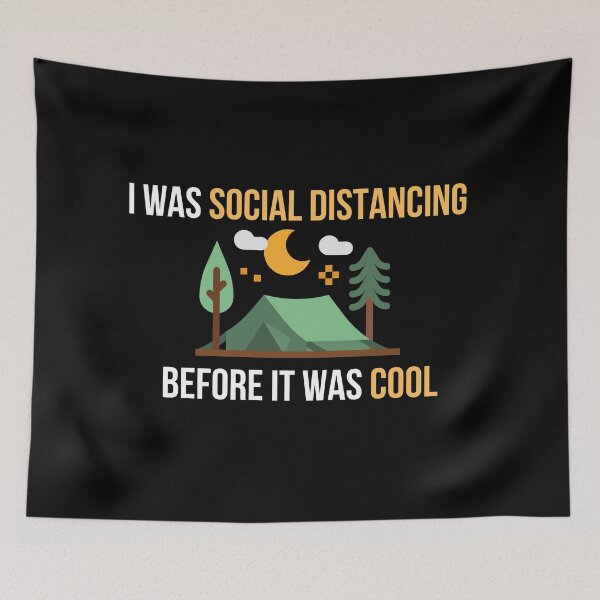 Item preview, I was social distancing before it was cool designed and sold by Vaishnavi Deo.