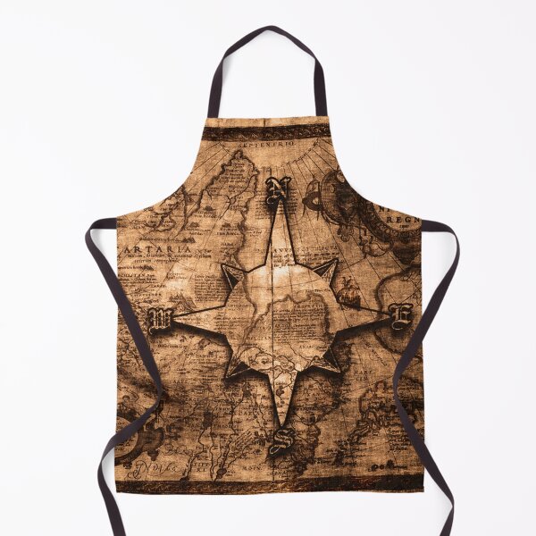 Item preview, Ancient World Traveler - Map & Compass Rose designed and sold by NaturePrints.