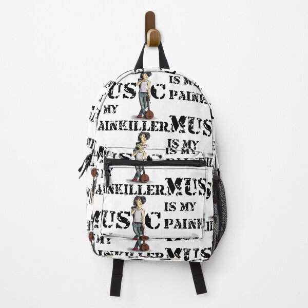 Item preview, Music Is My Painkiller, With Cartoon Musician designed and sold by 4AllTimes.