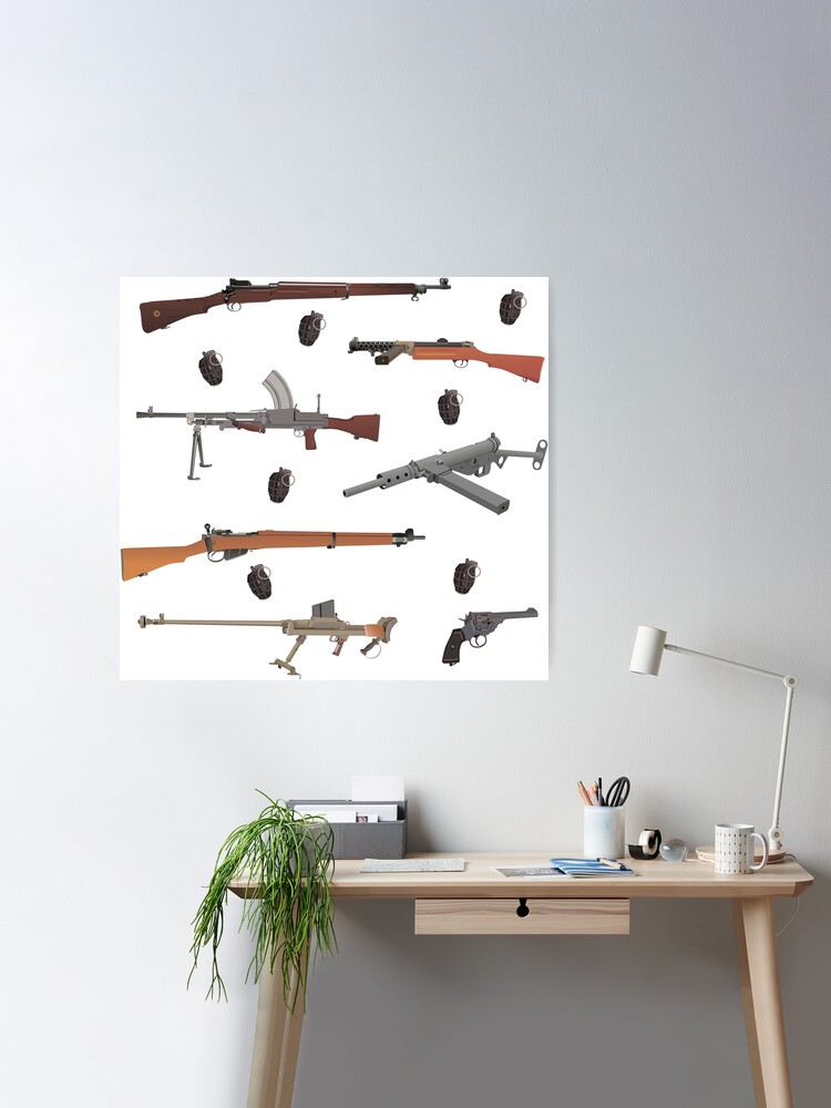 British Pattern 1914 Enfield Rifle Poster for Sale by NorseTech