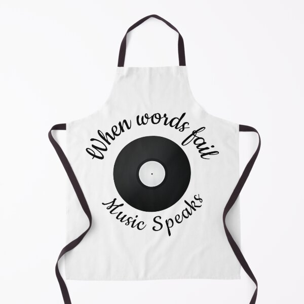 Item preview, When Words Fail Music Speaks, Music Lover Quote designed and sold by 4AllTimes.