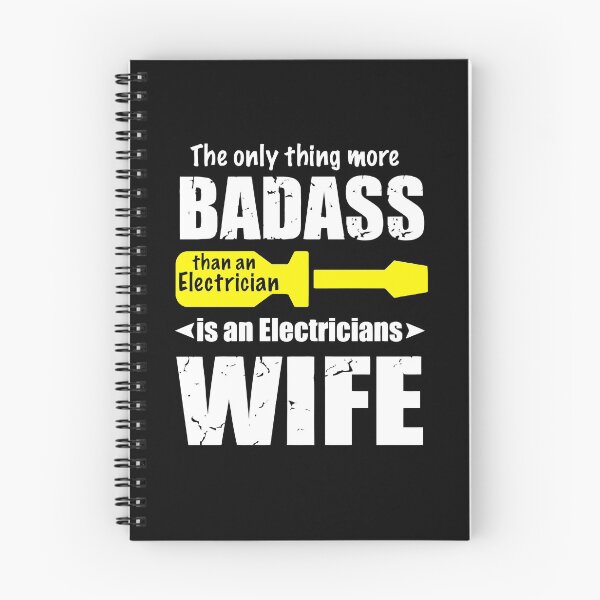 Item preview, The only thing more Badass than an Electrician is an Electricians Wife designed and sold by GeniusDesignArt.