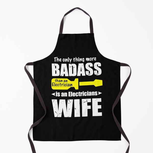 Item preview, The only thing more Badass than an Electrician is an Electricians Wife designed and sold by GeniusDesignArt.
