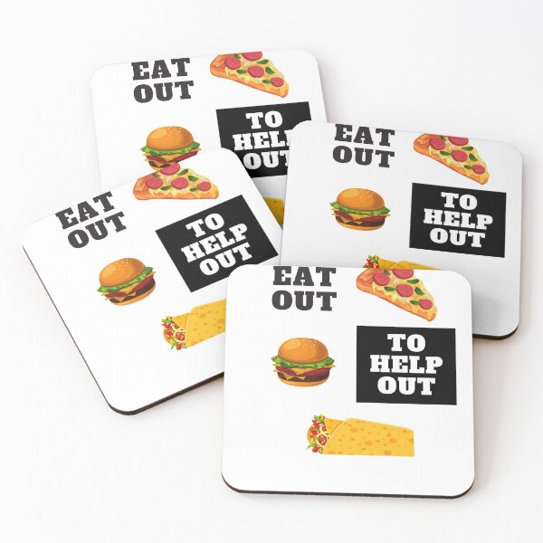 Item preview, Eat Out To Help Out - Burrito, Burger, Pizza designed and sold by somebasic.