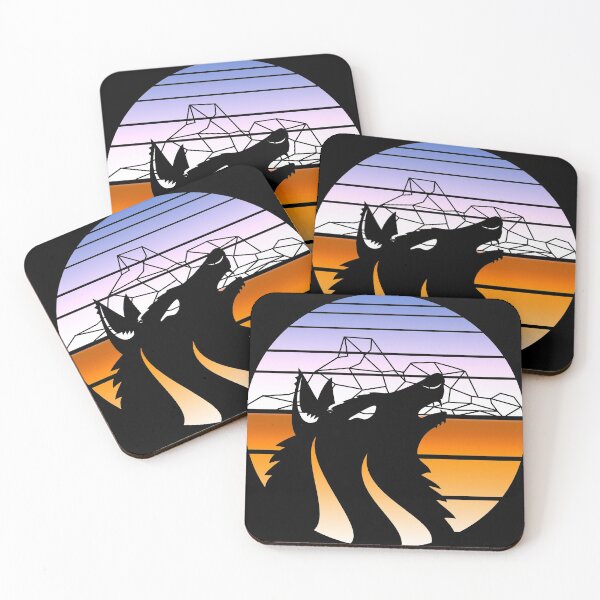 Item preview, Wolf design, 80s gift, Retro Vintage design print designed and sold by Lisbob.