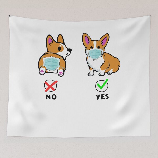 Item preview, Funny Corgi Wearing Mask Cute Dog Lover Gift designed and sold by DennisVon.