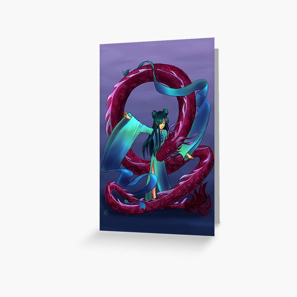 Dancing Dragon Greeting Card