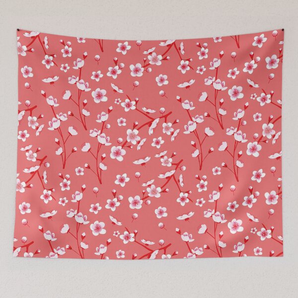 Item preview, Red cherry blossom designed and sold by Katbydesign.