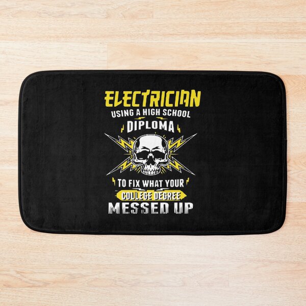 Item preview, Electrician Using a High School Diploma to Fix What Your College Degree Messed Up designed and sold by GeniusDesignArt.