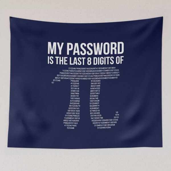 Item preview, My Password Is Pi Shirt ∙ Math Funny T-shirt ∙ Funny Math Shirt ∙ Math Geek Shirts ∙ Math Teacher Tee ∙ Mathematics ∙ Math Shirt designed and sold by Blinders44203.
