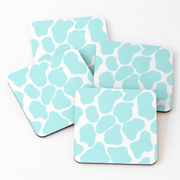 Item preview, Turquoise cow pattern designed and sold by Snoringtacos.