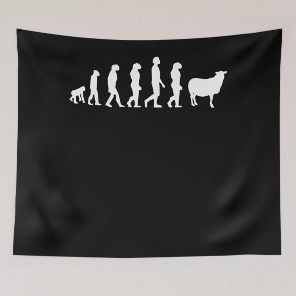 Item preview, Evolution Of Man Monkey Sheep Funny Political designed and sold by DurgaliKadyrov.