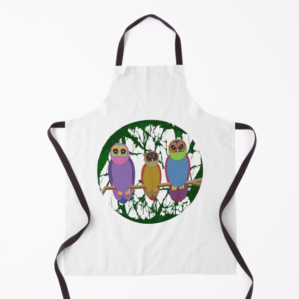 Item preview, 3 Cute Angry Owls on a Branch designed and sold by ibadishi.