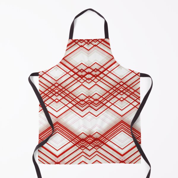Item preview, Red White Diamond Pattern Lines Abstract designed and sold by Sheila Wenzel Ganny.