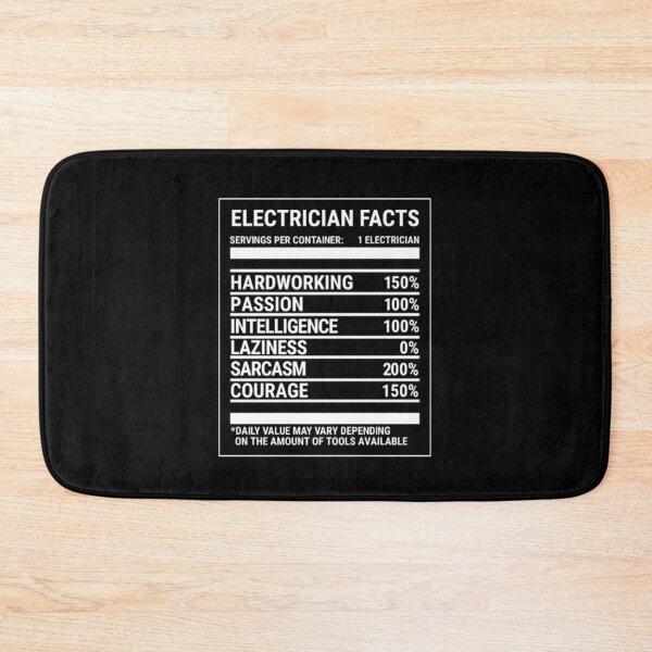 Item preview, Electrician Facts designed and sold by GeniusDesignArt.