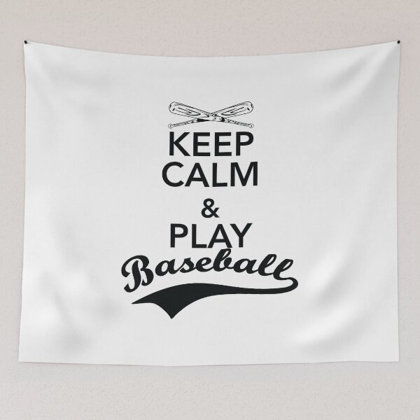 Item preview, Keep Calm And Play Baseball, With Baseball Bat designed and sold by 4AllTimes.