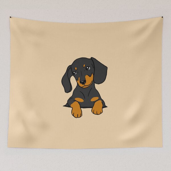 Item preview, Dachshund Puppy in Your Pocket Cream Beige designed and sold by Reiyankhairina.