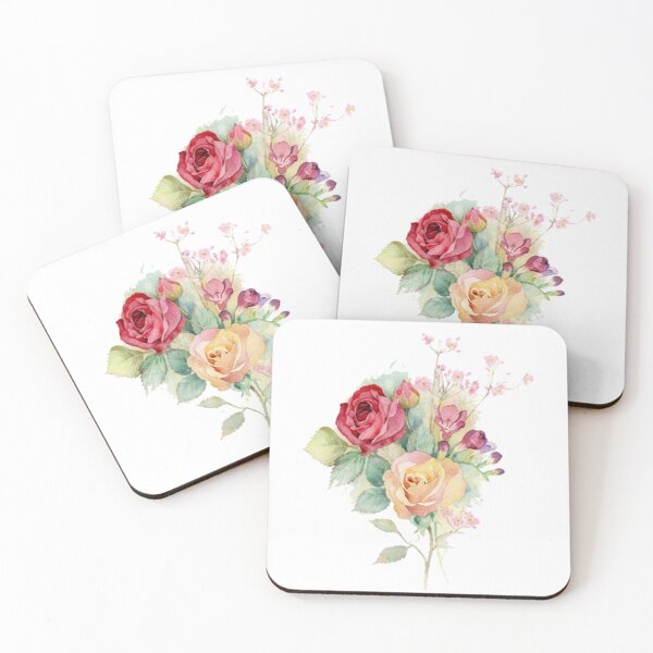 Item preview, Watercolour Flowers Watercolor painting Rose Art, Watercolor flowers, floral artwork designed and sold by Halalolo.