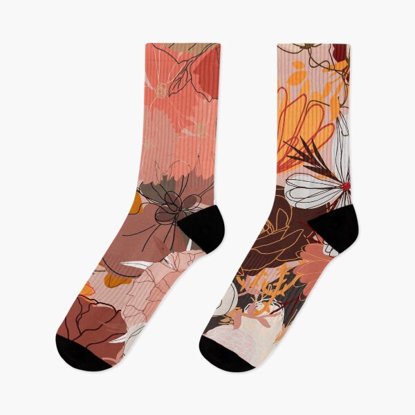 Item preview, autumn flower and leaves pattern  designed and sold by Faeblehoarder.