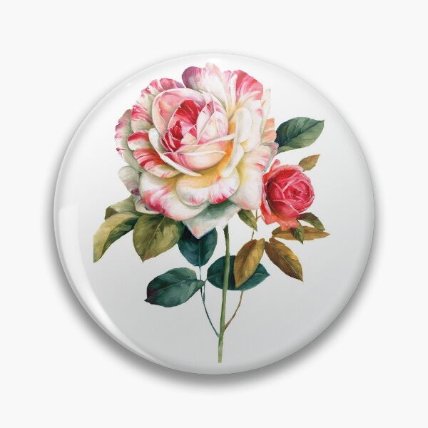 Item preview, pink and red roses, Flower Watercolor painting Floral design Oil painting, watercolor flowers designed and sold by Halalolo.