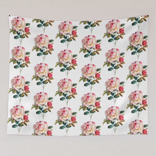 Item preview, pink and red roses, Flower Watercolor painting Floral design Oil painting, watercolor flowers designed and sold by Halalolo.