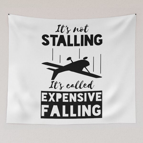 Item preview, Aircraft Stalling Aviation Humor designed and sold by Clintoinks.