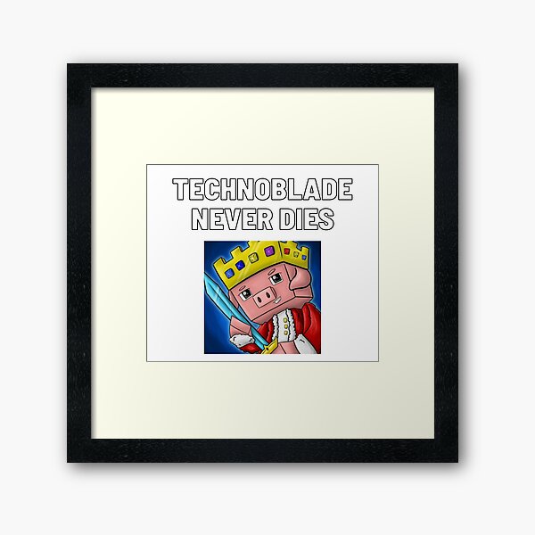 Technoblade-Quote-Technoblade-Never-Dies Art Board Print by aj3adop