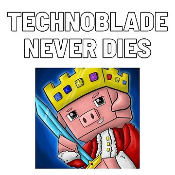 Technoblades Never Dies Video Game Gaming Gamer bi Sticker