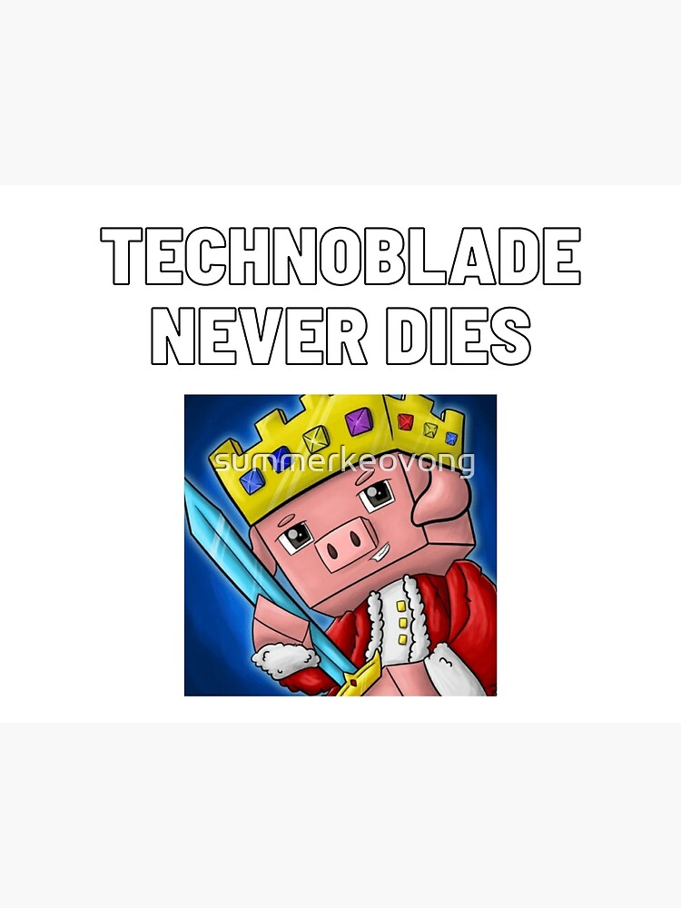 Technoblade Never Dies Notebook - Technoblade by LAYATI, MED