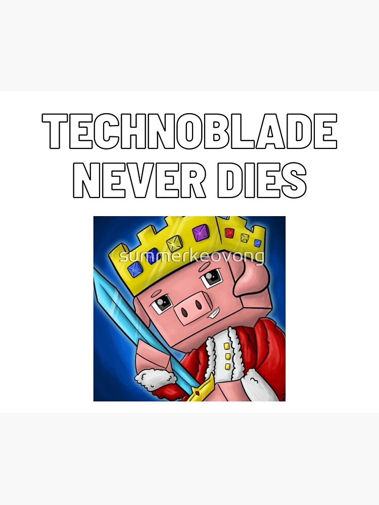 Technoblade Never Dies Cosplay Video Gamer Merch Sticker for Sale by  JustinshiMah