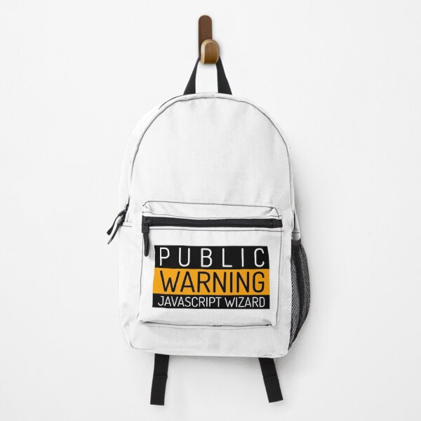 Item preview, Public Warning Javascript Wizard White  designed and sold by clubtee.