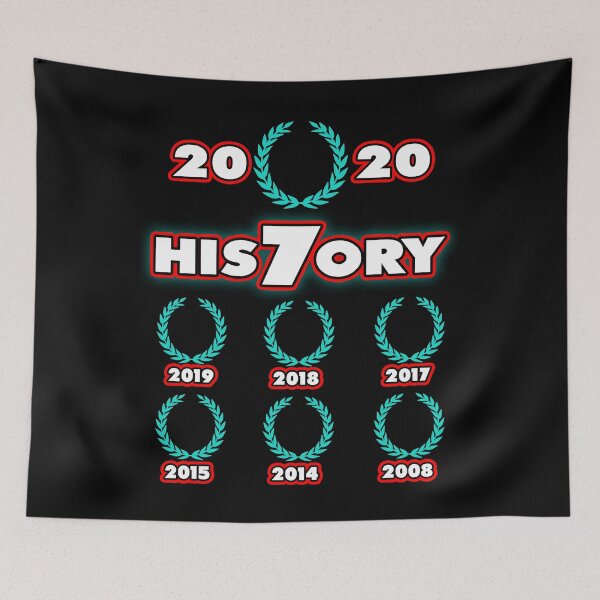 Item preview, Lewis Hamilton 7 times world champion 2020 His7ory designed and sold by ideasfinder.