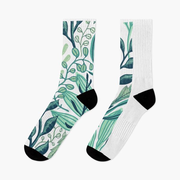 Item preview, Aesthetic Blue And Green Leaf Pattern designed and sold by ArtIsSixthSense.