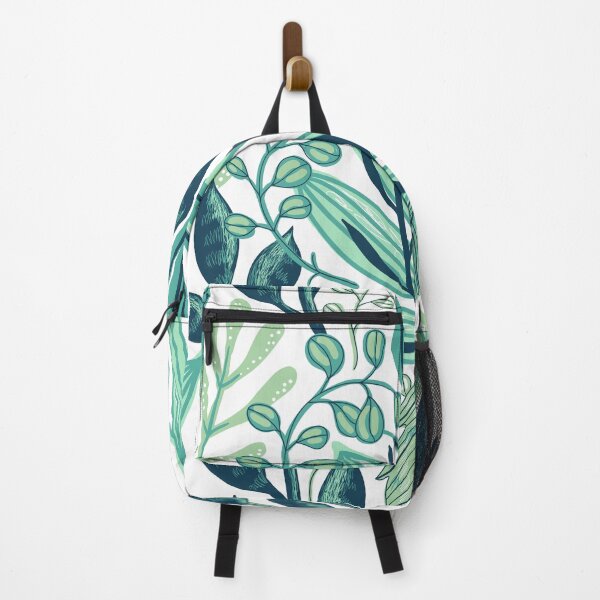 Item preview, Aesthetic Blue And Green Leaf Pattern designed and sold by ArtIsSixthSense.