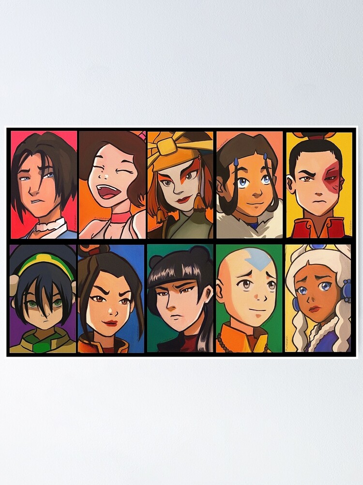 Avatar Characters Poster By A Rtistique Redbubble